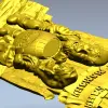 Bathhouse Companions Relief - STL 3D Model for CNC