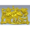 Барочное панно "Лесная нимфа" - STL модель для ЧПУ