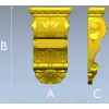 Classical Acanthus & Shell Corbel - STL 3D Model for CNC