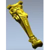 Baroque Decorative Corbel STL for CNC Milling