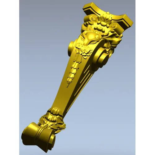 Baroque Decorative Corbel STL for CNC Milling