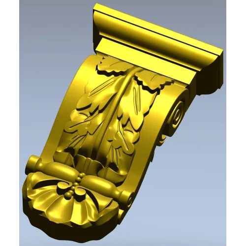 Классический кронштейн в стиле акант - 3D модель STL для ЧПУ