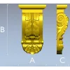 Классический кронштейн в стиле акант - 3D модель STL для ЧПУ