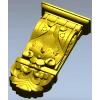 Кронштейн "Элегия барокко" - 3D модель STL для ЧПУ