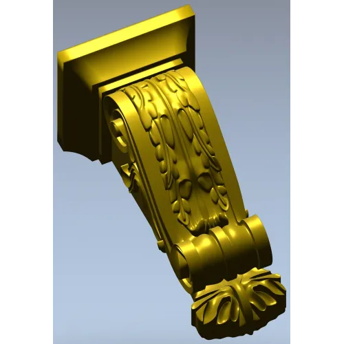 Classical Acanthus Corbel - STL 3D Model for CNC