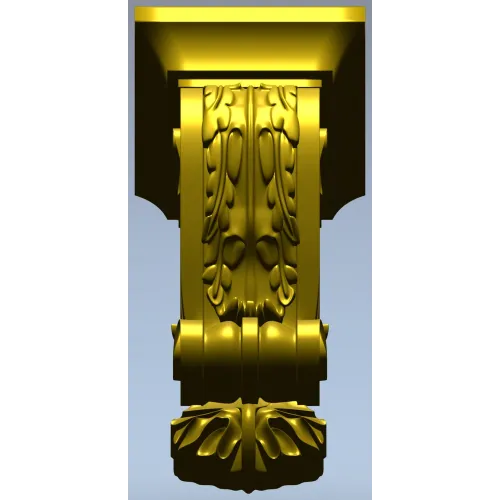 Classical Acanthus Corbel - STL 3D Model for CNC