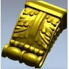 Кронштейн с акантовыми листьями - stl модель для ЧПУ