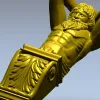 Барочный кронштейн-атлант для ЧПУ - STL модель