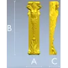 Атлант - декоративный кронштейн в формате STL для ЧПУ