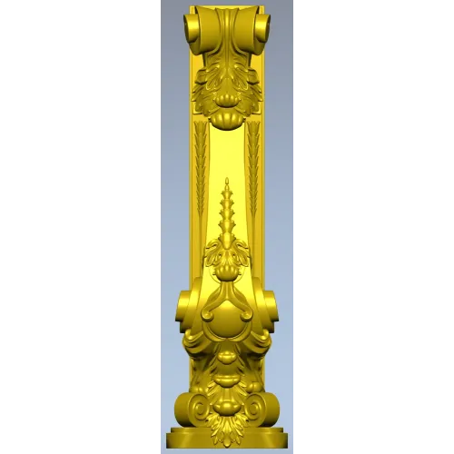 Ornamental Acanthus Corbel - STL 3D Model for CNC