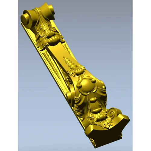 Ornamental Acanthus Corbel - STL 3D Model for CNC