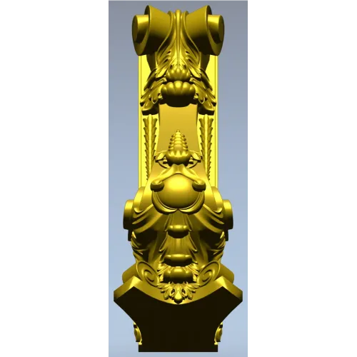 Ornamental Acanthus Corbel - STL 3D Model for CNC