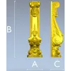 Ornamental Acanthus Corbel - STL 3D Model for CNC