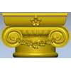 Floral Ionic Bracket - STL 3D model for CNC carving