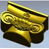 Floral Ionic Bracket - STL 3D model for CNC carving
