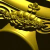 Floral Ionic Bracket - STL 3D model for CNC carving