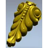Acanthus scroll corbel STL for CNC carving