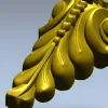 Acanthus scroll corbel STL for CNC carving