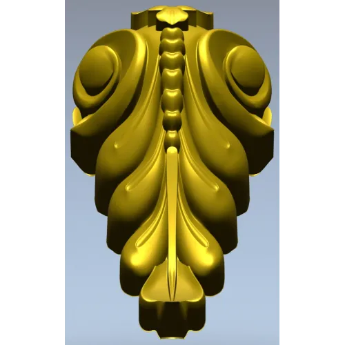 Acanthus scroll corbel STL for CNC carving