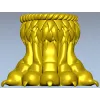Декоративный кронштейн-лапа в стиле акант - 3D STL для ЧПУ