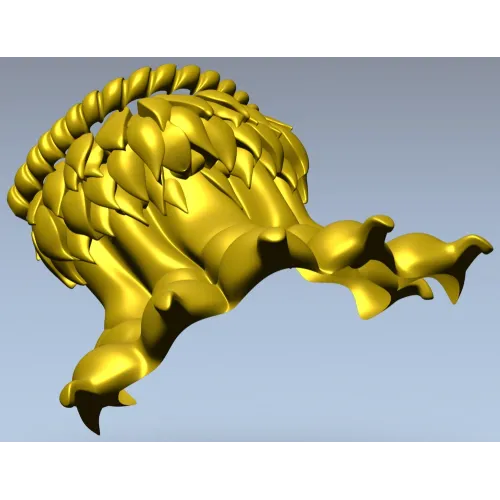 Декоративный кронштейн-лапа в стиле акант - 3D STL для ЧПУ
