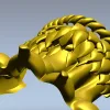 Декоративный кронштейн-лапа в стиле акант - 3D STL для ЧПУ