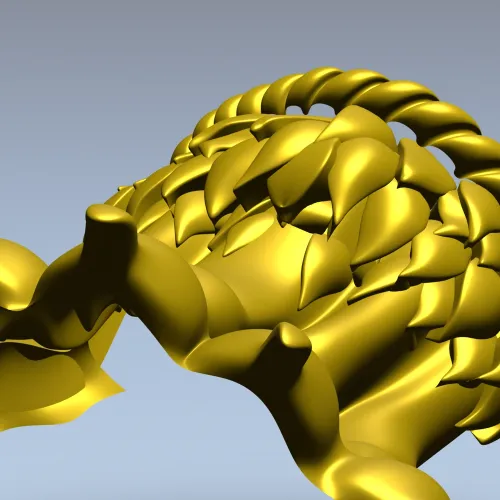 Декоративный кронштейн-лапа в стиле акант - 3D STL для ЧПУ
