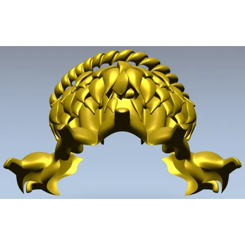 Декоративный кронштейн-лапа в стиле акант - 3D STL для ЧПУ