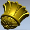 Floral Bud Finial - STL 3D model for CNC