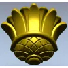 Floral Bud Finial - STL 3D model for CNC