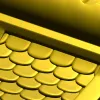 STL модель кронштейна с чешуйчатым рельефом для ЧПУ