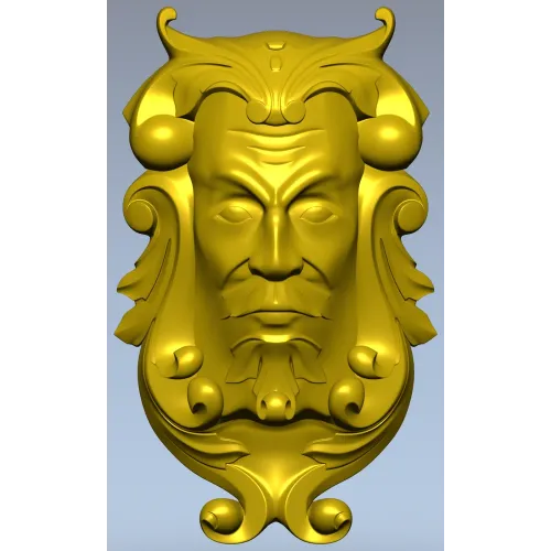 Барочный маскарон - 3D модель STL для ЧПУ