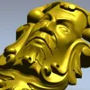 Барочный маскарон - 3D модель STL для ЧПУ