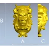 Барочный маскарон - 3D модель STL для ЧПУ