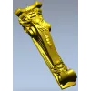 Вензель Белла - декоративный кронштейн, 3D модель STL для ЧПУ