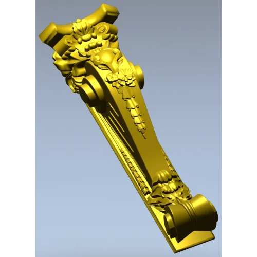 Вензель Белла - декоративный кронштейн, 3D модель STL для ЧПУ