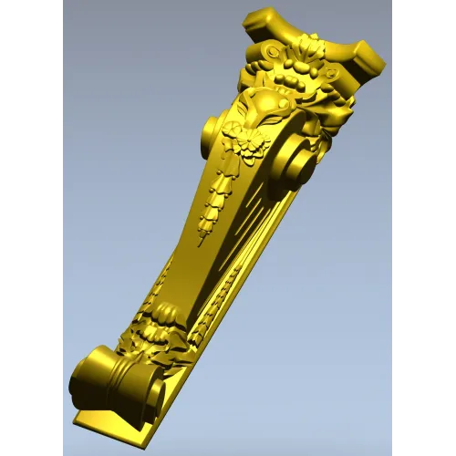 Вензель Белла - декоративный кронштейн, 3D модель STL для ЧПУ