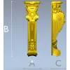 Вензель Белла - декоративный кронштейн, 3D модель STL для ЧПУ