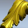 Кронштейн "Листовой завиток" - 3D модель STL для ЧПУ
