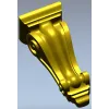 Classical Scroll Corbel - STL 3D Model for CNC