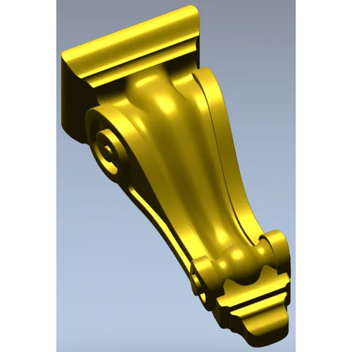 Classical Scroll Corbel - STL 3D Model for CNC