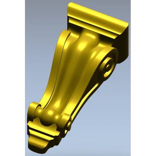 Classical Scroll Corbel - STL 3D Model for CNC
