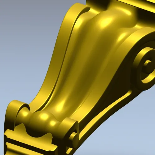Classical Scroll Corbel - STL 3D Model for CNC