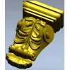 Классический кронштейн с акантовыми листьями - STL для ЧПУ