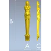 Кариатидная ножка - 3D модель STL для ЧПУ