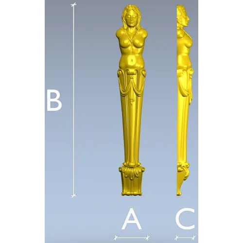 Кариатидная ножка - 3D модель STL для ЧПУ