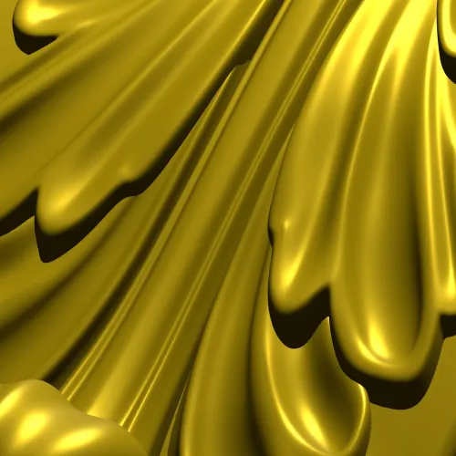Acanthus Scroll Corbel - STL 3D model for CNC milling