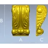 Acanthus Scroll Corbel - STL 3D model for CNC milling