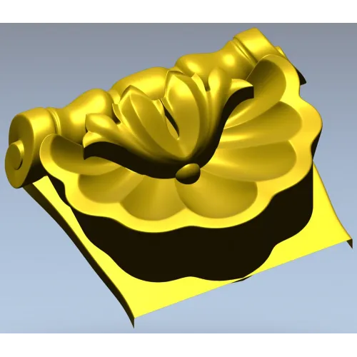 Shell-Scroll Corbel STL for CNC