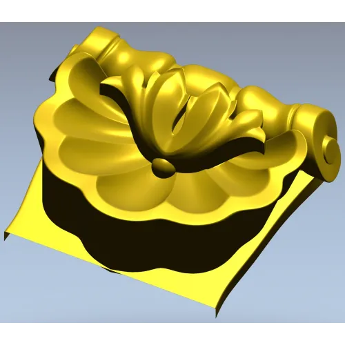 Shell-Scroll Corbel STL for CNC